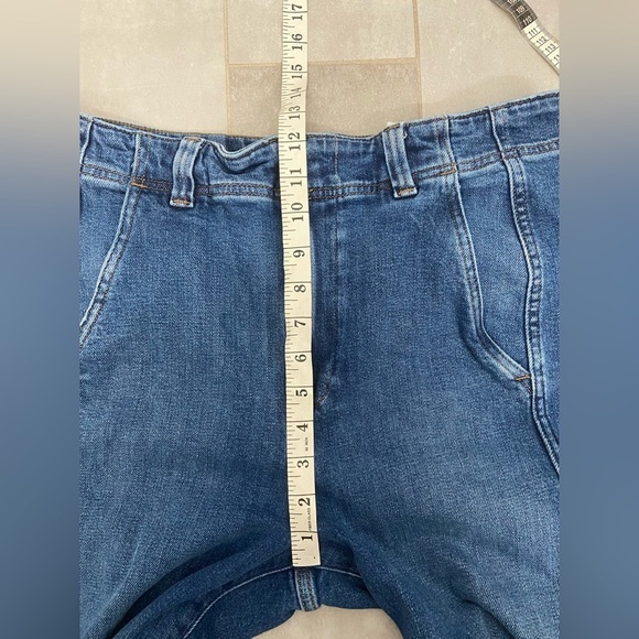 Madewell Tapered Denim Trouser Jeans Blue Size 30 - Picture 7 of 10